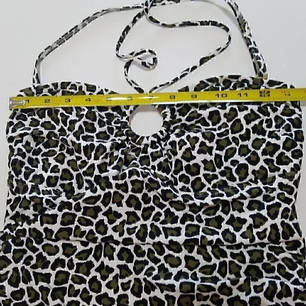 MICHAEL Michael Kors Swim Animal Print Tankini Size M